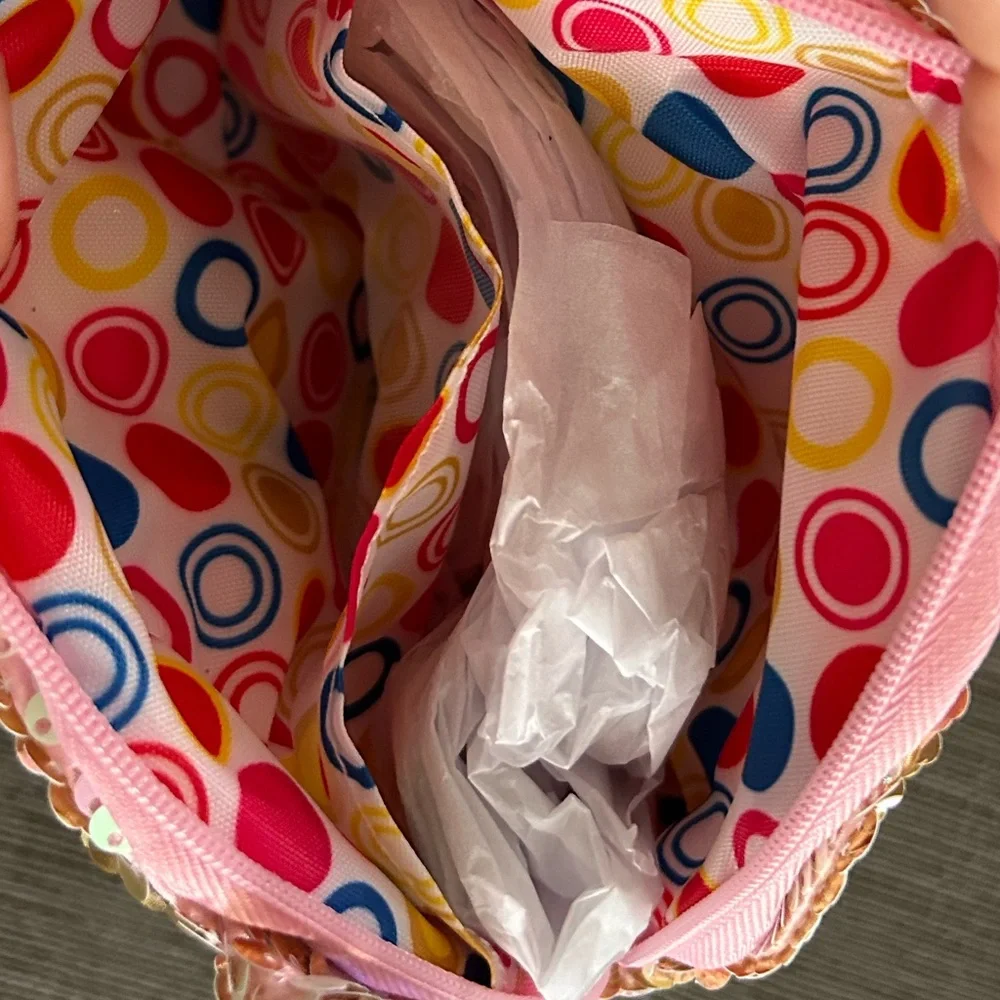TY Flip Sequin Unicorn Cosmetic Make up Bag Pouch NWT